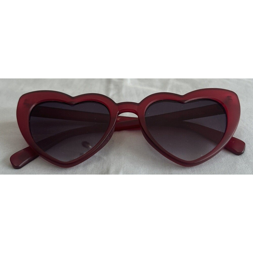 Betsey Johnson Women's Heart Red Sunglasses No Case